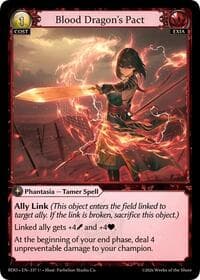 Blood Dragon's Pact (Curio Foil) - Radiant Origins - Grand Archive TCG card