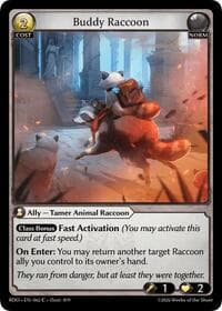 Buddy Raccoon (Curio Foil) - Radiant Origins - Grand Archive TCG card