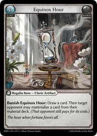 Equinox Hour (Curio Foil) - Radiant Origins - Grand Archive TCG card