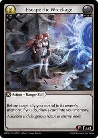 Escape the Wreckage (Curio Foil) - Radiant Origins - Grand Archive TCG card