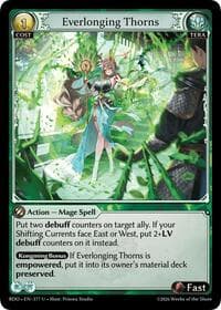 Everlonging Thorns (Curio Foil) - Radiant Origins - Grand Archive TCG card