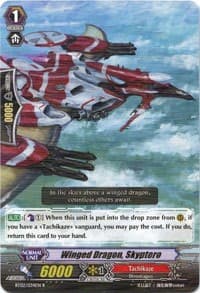 Winged Dragon, Skyptero - BT02: Onslaught of Dragon Souls - Cardfight Vanguard card