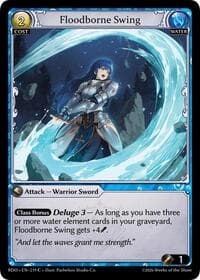 Floodborne Swing (Curio Foil) - Radiant Origins - Grand Archive TCG card