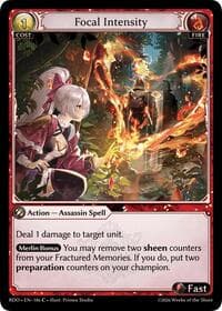 Focal Intensity (Curio Foil) - Radiant Origins - Grand Archive TCG card