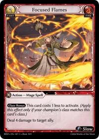 Focused Flames (Curio Foil) - Radiant Origins - Grand Archive TCG card