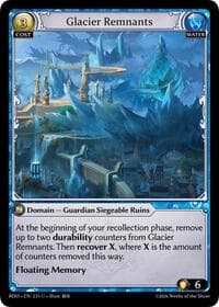 Glacier Remnants (Curio Foil) - Radiant Origins - Grand Archive TCG card