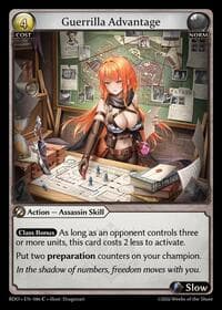 Guerrilla Advantage (Curio Foil) - Radiant Origins - Grand Archive TCG card