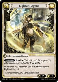 Lightveil Agent (Curio Foil) - Radiant Origins - Grand Archive TCG card