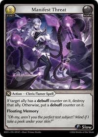 Manifest Threat (Curio Foil) - Radiant Origins - Grand Archive TCG card