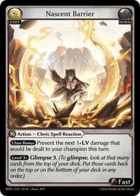 Nascent Barrier (Curio Foil) - Radiant Origins - Grand Archive TCG card