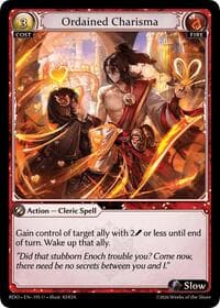 Ordained Charisma (Curio Foil) - Radiant Origins - Grand Archive TCG card