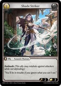 Shade Striker (Curio Foil) - Radiant Origins - Grand Archive TCG card