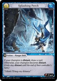Splashing Perch (Curio Foil) - Radiant Origins - Grand Archive TCG card