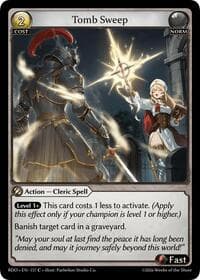Tomb Sweep (Curio Foil) - Radiant Origins - Grand Archive TCG card