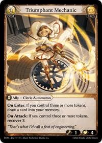 Triumphant Mechanic (Curio Foil) - Radiant Origins - Grand Archive TCG card
