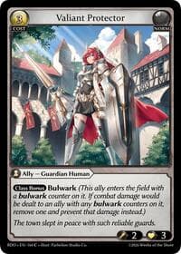 Valiant Protector (Curio Foil) - Radiant Origins - Grand Archive TCG card