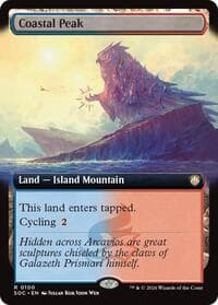 Coastal Peak (Extended Art) - Commander: Secrets of Strixhaven - Magic: The Gathering card