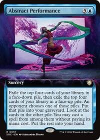 Abstract Performance (Extended Art) - Commander: Secrets of Strixhaven - Magic: The Gathering card