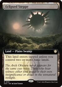 Eclipsed Steppe (Extended Art) - Commander: Secrets of Strixhaven - Magic: The Gathering card