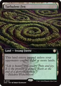 Turbulent Fen (Extended Art) - Commander: Secrets of Strixhaven - Magic: The Gathering card