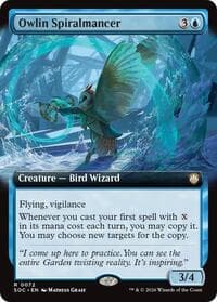 Owlin Spiralmancer (Extended Art) - Commander: Secrets of Strixhaven - Magic: The Gathering card