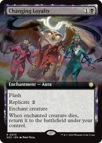 Changing Loyalty (Extended Art) - Commander: Secrets of Strixhaven - Magic: The Gathering card