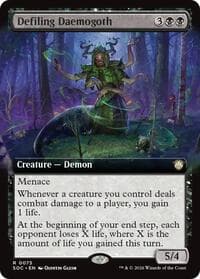 Defiling Daemogoth (Extended Art) - Commander: Secrets of Strixhaven - Magic: The Gathering card