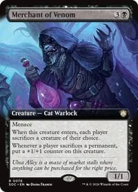 Merchant of Venom (Extended Art) - Commander: Secrets of Strixhaven - Magic: The Gathering card