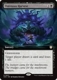 Ominous Harvest (Extended Art) - Commander: Secrets of Strixhaven - Magic: The Gathering card