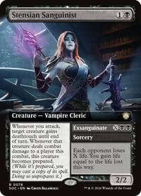 Stensian Sanguinist (Extended Art) - Commander: Secrets of Strixhaven - Magic: The Gathering card