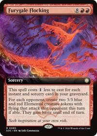 Furygale Flocking (Extended Art) - Commander: Secrets of Strixhaven - Magic: The Gathering card