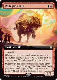 Renegade Bull (Extended Art) - Commander: Secrets of Strixhaven - Magic: The Gathering card