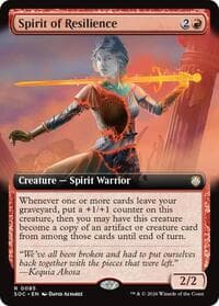 Spirit of Resilience (Extended Art) - Commander: Secrets of Strixhaven - Magic: The Gathering card