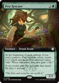 Pest Rescuer (Extended Art) - Commander: Secrets of Strixhaven - Magic: The Gathering card