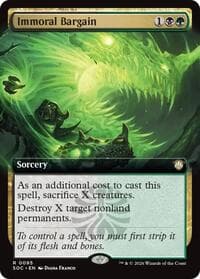Immoral Bargain (Extended Art) - Commander: Secrets of Strixhaven - Magic: The Gathering card