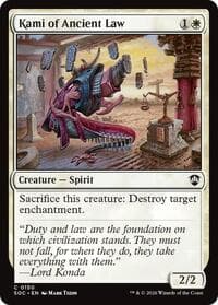 Kami of Ancient Law - Commander: Secrets of Strixhaven - Magic: The Gathering card