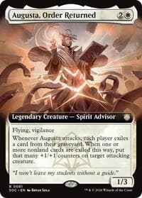 Augusta, Order Returned (Extended Art) - Commander: Secrets of Strixhaven - Magic: The Gathering card