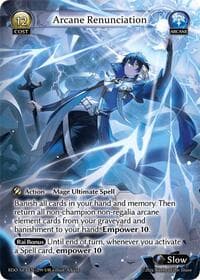 Arcane Renunciation - Radiant Origins - Grand Archive TCG card