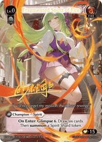 Fragmented Spirit of Fire (002A) - Radiant Origins - Grand Archive TCG card