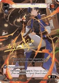 Fragmented Spirit of Fire (002B) - Radiant Origins - Grand Archive TCG card