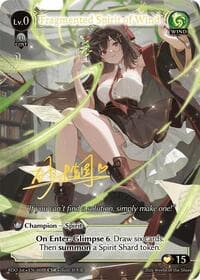 Fragmented Spirit of Wind (008B) - Radiant Origins - Grand Archive TCG card