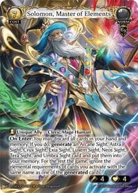 Solomon, Master of Elements - Radiant Origins - Grand Archive TCG card
