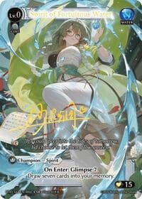 Spirit of Fortuitous Water (006C) - Radiant Origins - Grand Archive TCG card