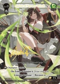 Spirit of Serene Wind (010B) - Radiant Origins - Grand Archive TCG card