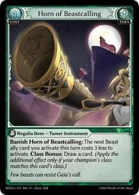Horn of Beastcalling - Radiant Origins - Grand Archive TCG card