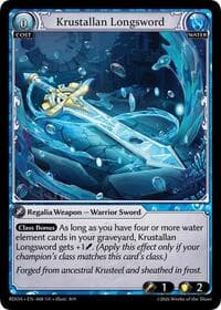 Krustallan Longsword - Radiant Origins - Grand Archive TCG card