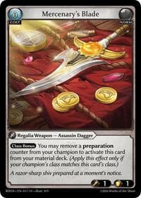 Mercenary's Blade - Radiant Origins - Grand Archive TCG card