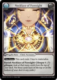 Necklace of Foresight - Radiant Origins - Grand Archive TCG card