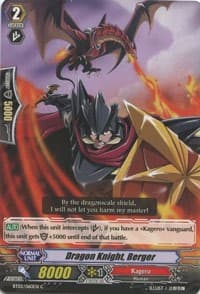 Dragon Knight, Berger - BT02: Onslaught of Dragon Souls - Cardfight Vanguard card