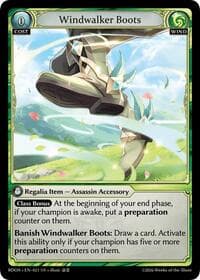 Windwalker Boots - Radiant Origins - Grand Archive TCG card